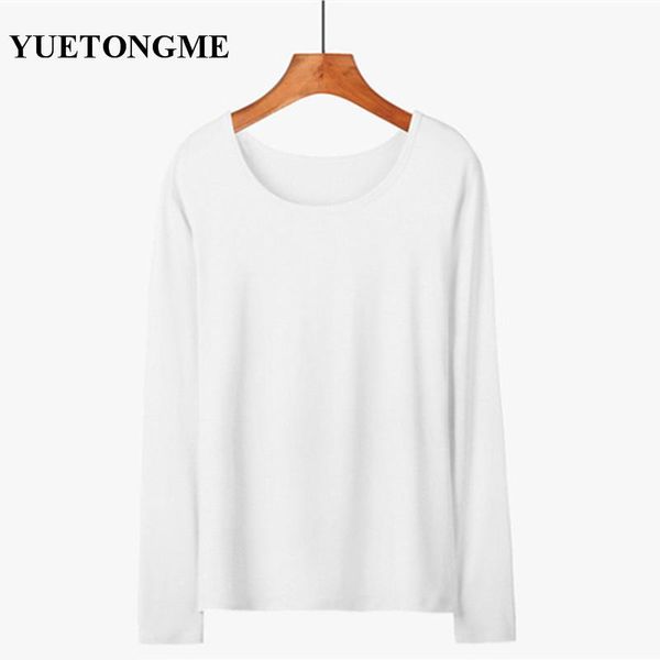 

plus size solid color modal black bottoming shirt for women 2021new slim-fitting thin t-shirt simple fashion lady t037, White