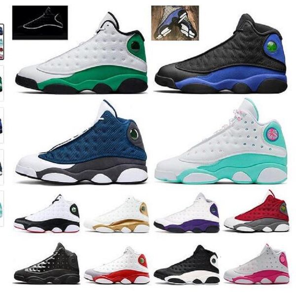 

13 13s new jumpman flint 2021 basketball shoes size us 13 mens womens lucky green soar playground lakers sports sneakers trainers eur 47, White;red