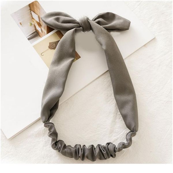

new rabbit ear headband cute elastic knotted bands hairbands solid hair tie hair accessories girls women makeup yoga w jllspj