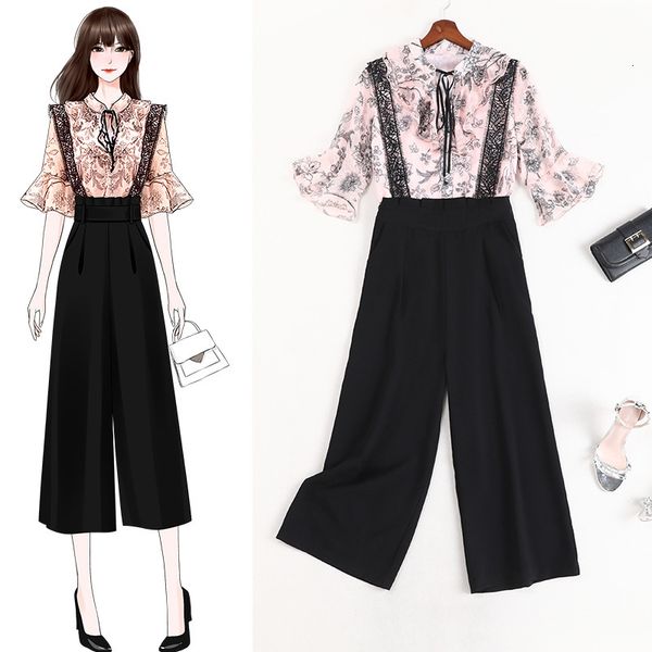 

little size female sports pieces 2021 summer small chiffon style shirt women's suit pants dress 70215 2yoa, White