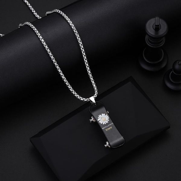 

fashion scooter necklace pendant trendy men pendant sweater chain hip hop female student accessories sale, Silver