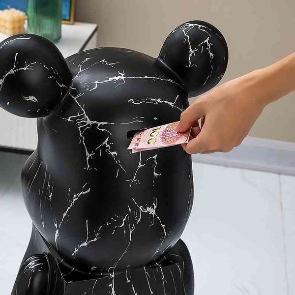 

33violent bear floor decoration living room large net red light luxury home piggy bank sofa tv cabinet