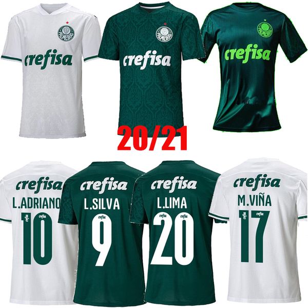 

2020 2021 palmeiras soccer jersey dudu felipe melo football shirts l.adriano b.henrique traning uniform camisa palmeiras 20 21, Black