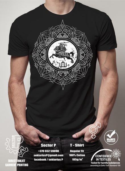 

lithuanian vintage vytis coat of arms printed new fashion graphic letter men casual short sleeve t shirt sport hooded sweatshirt hoodie