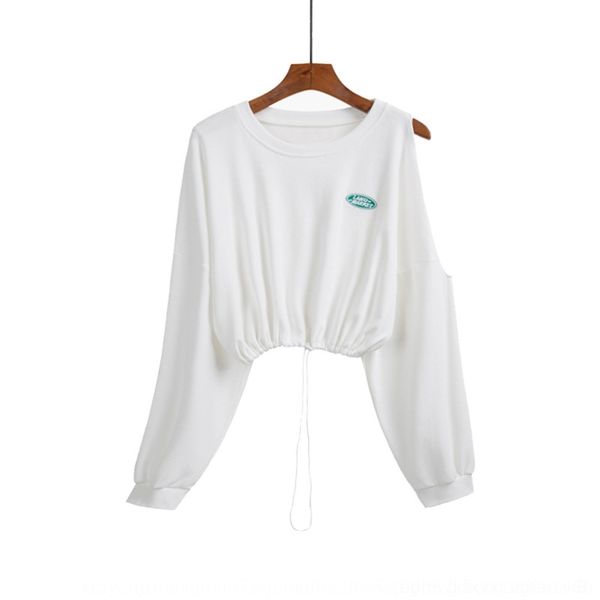 

yn2x7 fashion sweater jacket jacketjacket 2020 jacketoff-shoulder casual women's waist loose korean style new autumn short long sleeve, Black