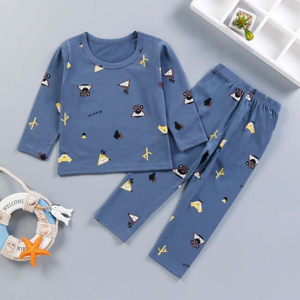 

underwear cotton lycra baby pants cloth autumn suit men's and women's pajamas children's home wear igqd, Blue;red