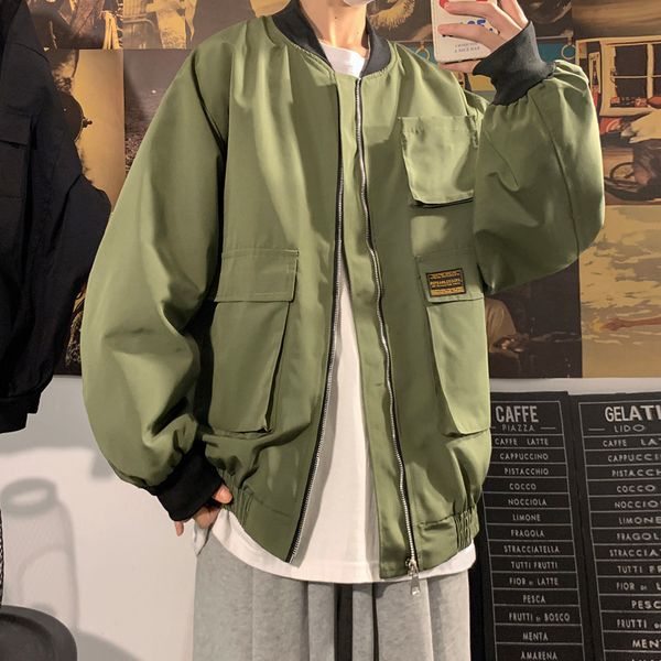 

2021 new privathinker men's casual baseball jacket korean streetwear college style coats woman oversize fashion jackets clothing wkjb, Black;brown