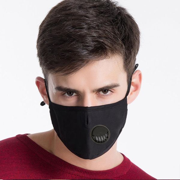 

valve breath cotton face pm2.5 masks mouth anti-dust reusable fabric mask with 1 filter inside
