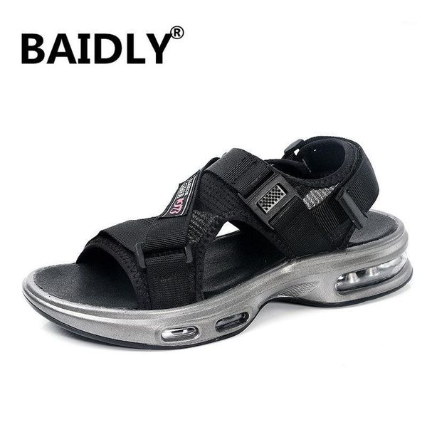 

sandals men's shoes summer breathable mesh mens outdoor casual men beach slippers hombre1, Black