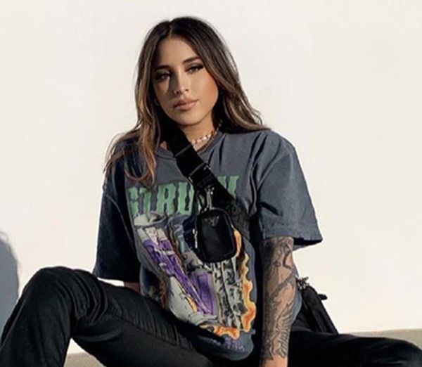 

men's t-shirts american vintage short sleeve t-shirt men and women high street ruffian handsome oversize lazy wind loose fashion brand, White;black