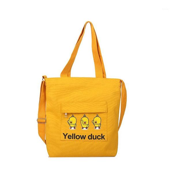 

shopping bags fashionable women lovely duck printing single shoulder bag crossbody female totes large capacity girl book1