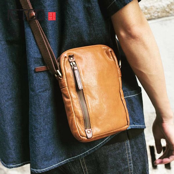 

hbp aetoo men's leather retro shoulder bag