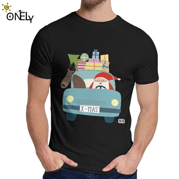 

good christmas santa and reindeer t shirt crazy style amazing classic o-neck camiseta sport hooded sweatshirt hoodie