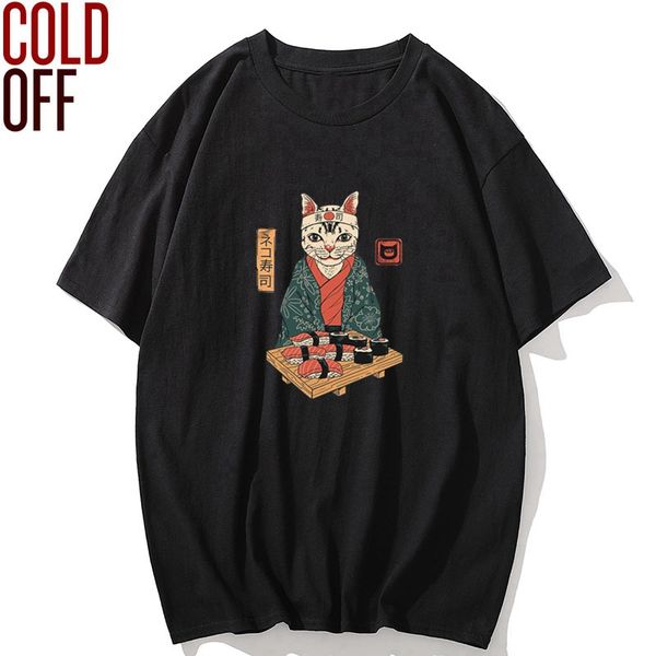 

cold off coolcat print men t shirt cool loose men t shirt summer loose t-shirt men tee shirts sport hooded sweatshirt hoodie