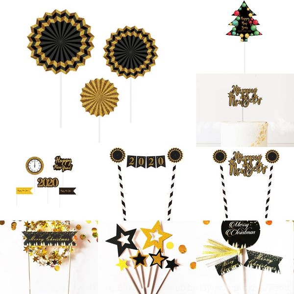 

oadmy happy new rice new cake rice flag decoration"happy year year cake"2020 cake pqrrx