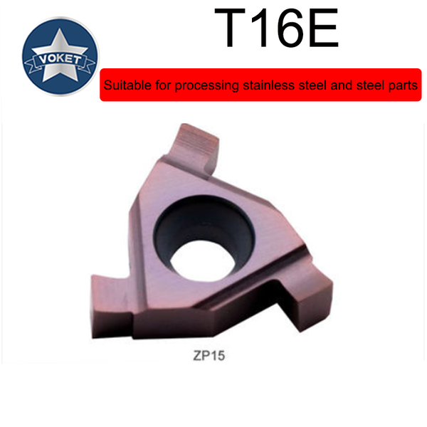 

cnc external circlip groove blade t16e coated inner hole grooving knife head through mount ser external thread turning tool