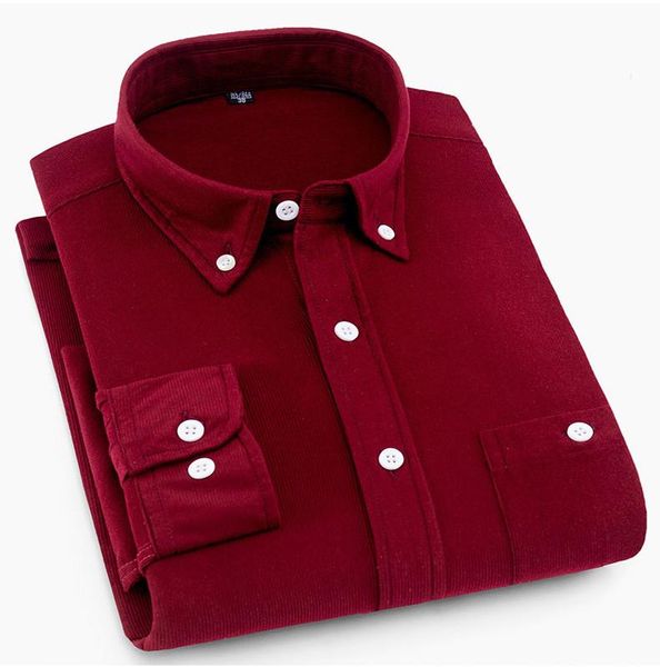 

new corduroy long sleeved button casual fashion shirts dropshipping quality 100%cotton coat soft comfortable clothes, White;black