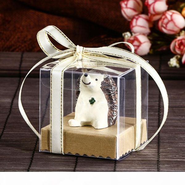 

нового квадратного четкого пвх коробка свадьбы польза коробка подарка transparent партии конфета сумка шоколад благосклонность коробка конфе