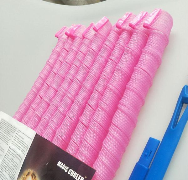 

1 крючки для с 65 см спиралью 25 кудри для волос curlers kit 12шт природы curlers дюйма № 2,5 стиль длинные жары волосы sqcam bdehair