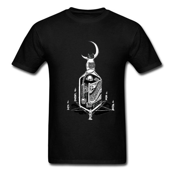 

design devil's moonshine black if gothic goth punk dark alternative print round neck hooded sweatshirt hoodie men t shirt
