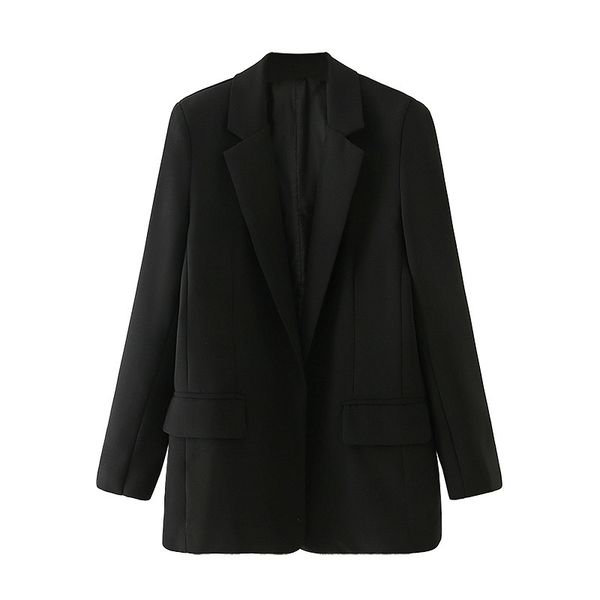 

2021 new women of vintage chic blazer office ladies elegant cardigan jackets solid black women's suits fancy ensembles 9cqf, White;black