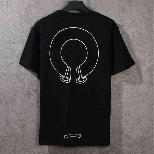 

loose summer ch men's classic designer t shirts short sleeves letter horseshoe sanskrit cross print sweatshirts t-shirts woman tees 9eq, White;black
