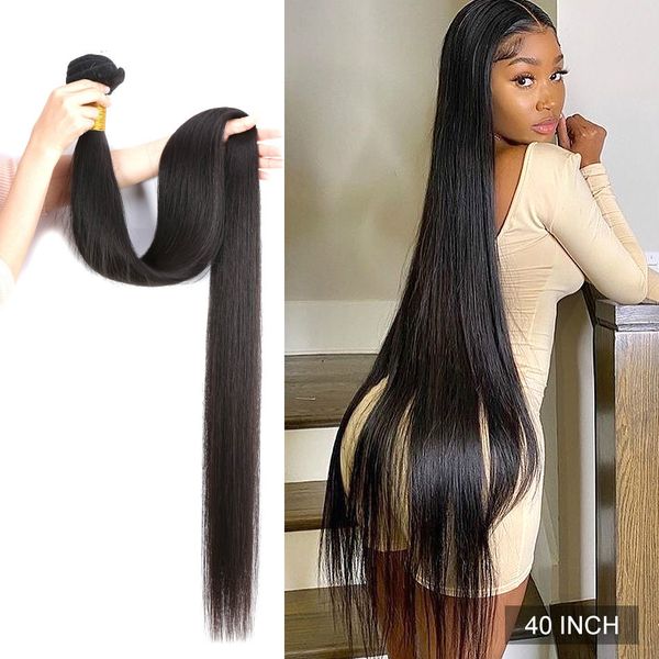 

wigirl straight 28 30 32 40 inch virgin remy brazilian hair weave human hair bundles natural color 100% human hair, Black;brown