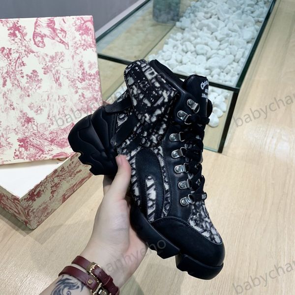 

snow new color matching round head female plus velvet cotton flat boots female martin casual all-match non-slip female short boots, Black