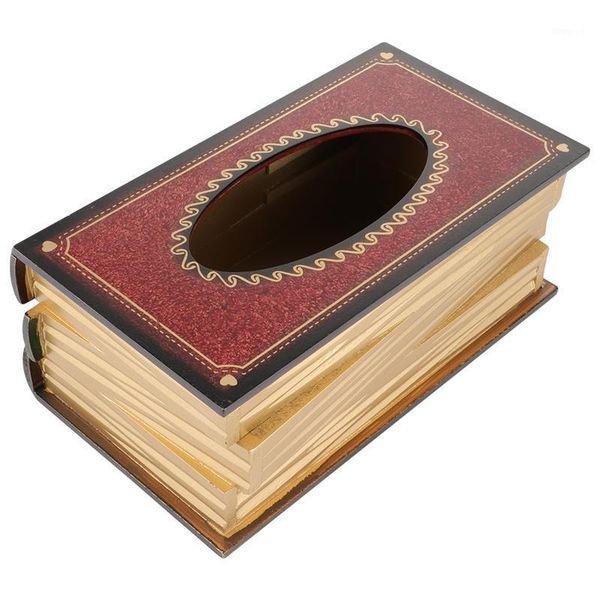 

creative facial tissue dispenser antique book design tissue box napkin holder1