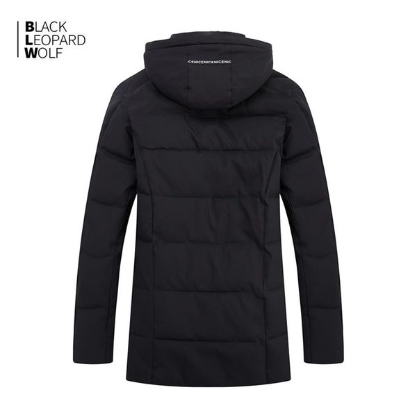 BlackleopardWolf New Chegada de inverno jaqueta de inverno homens de algodão grossa alta qualidade com capa para baixo para inverno com zip zd-b325 201203