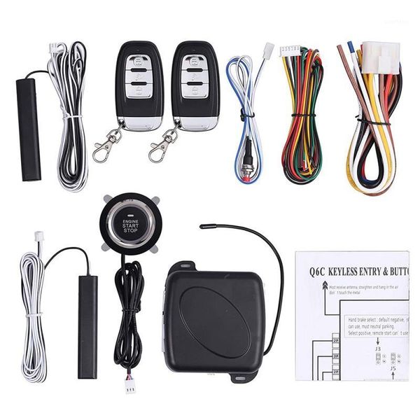 

car alarm remote control car keyless entry engine start alarm system button remote starter ssecurity system set1