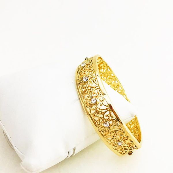 

new fashion lady luxury gold color jewelry bangles ethiopian african women dubai bracelet party wedding gifts, Black