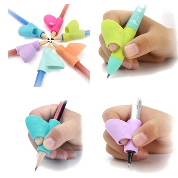 

3pcs/set party favors children pencil holder pen writing aid grip posture correction early practice tools.1