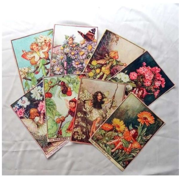 

zenja cotton sewing cloth, a set of 10 15x20cm series printed with fairy and flower prints, ideal for decoration and hand positioning8uy, Black;white