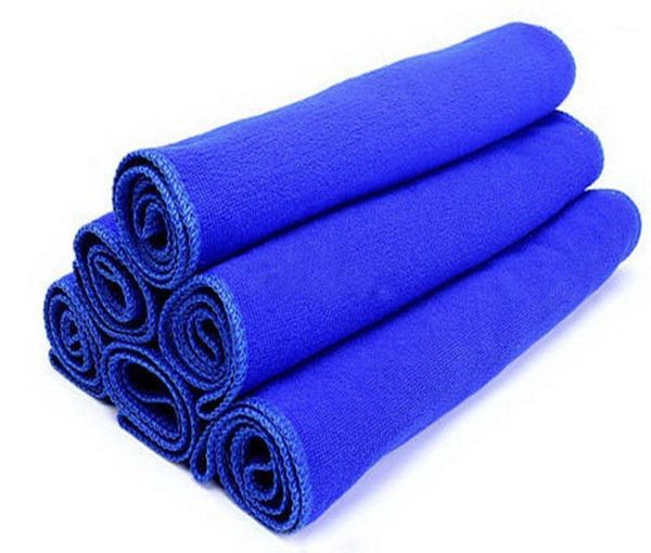 

towel 5pcs blue soft absorbent wash cloth car auto care microfiber cleaning towels detailing#n1