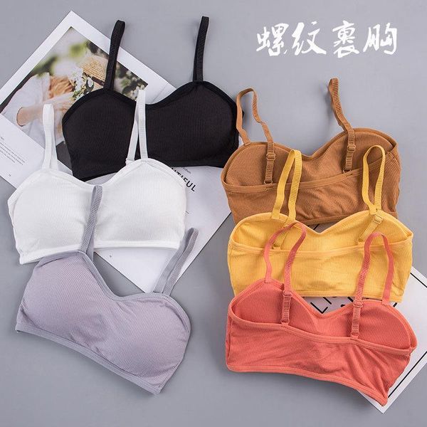 

bustiers & corsets 3d cotton lingerie seamless sport bra u type backless strapless push up bralette brassiere women underwear, Black;white