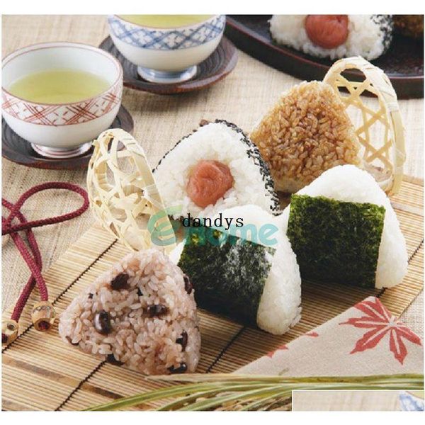 

5pcs triangle form mold sushi diy onigiri rice ball bento press maker jllwcy bdedome