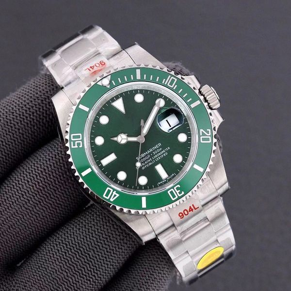 

n produced v11 116610ln 2836 or 3135 movement optional t1g sapphire glass mirror 904l steel super luminous, Slivery;brown