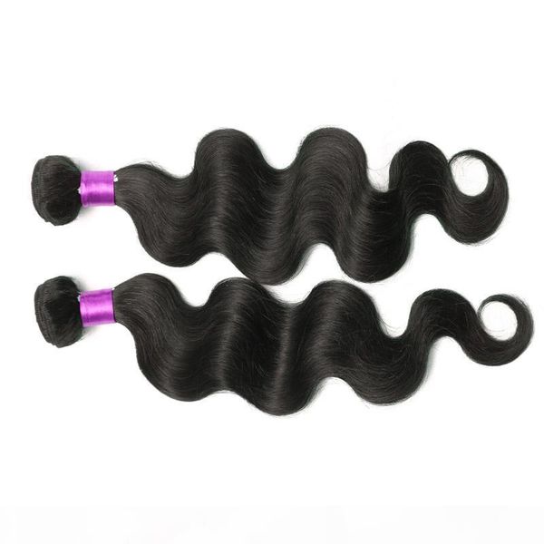 

9a brazilian peruvian malaysian human hair body wave 3pcs 100g pcs brazillian human hair body wave brizilian virgin human extensions, Black