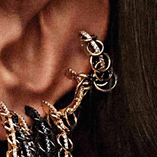 

wide ear cuffs clip on earrings for women without piercing pearl crystal cartilage earcuffs wedding ear clips qylfkl, Silver