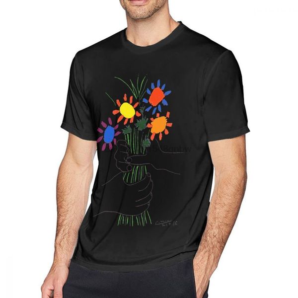

painter pablo picasso bouquet of peace 1958 flowers bouquet with hands cute 5x short sleeves sport hooded sweatshirt hoodie t shirt