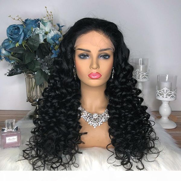 

360 lace frontal wig pre plucked with baby hair peruvian water wave remy 13*4 lace front human closure wigs for black women, Black;brown