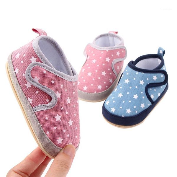 

fashion baby shoes star print anti-slip prewalker soft soled-shoes for girls boys1