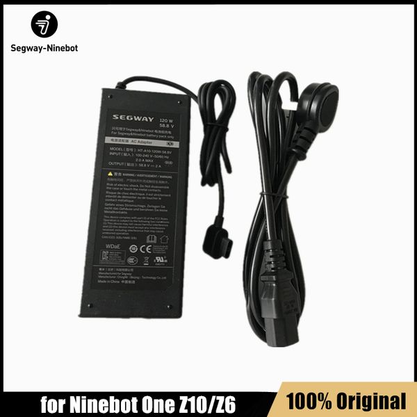 Original Self Balance Electric Scooter Charger 120W 58.8V para Ninebot One Z10 Z6 Unicycle Skate Hoverboard Replenisher Parts
