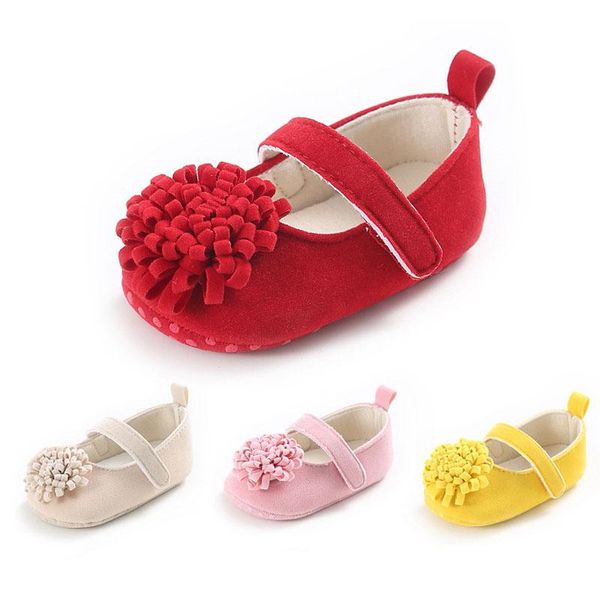 

first walkers soft flower born baby shoes comfortable infant toddler girl non-slip solid shoe princess schoenen