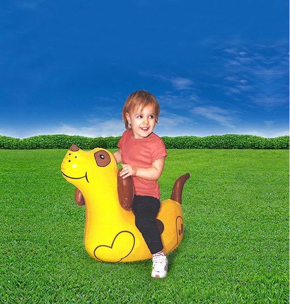 

inflatable rideable children dog toy outdoor friend playful animal kids accompany room decor party accessories interesting toy wmtdda