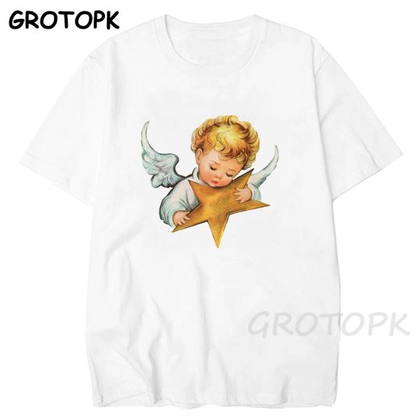 

sport angel cupid t shirt men/women summer cartoon clothes harajuku tshirt aesthetic kawaii fashion casual t-shirt female