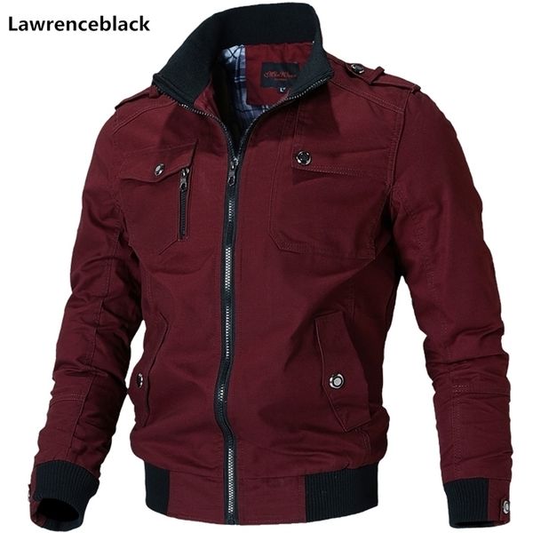 

cotton military jacket men soldier style army jackets male brand slothing mens bomber jackets plus size 4xl 6584 201114, Black;brown