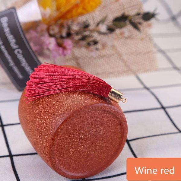 

50pcs mini metal cap tassel jewelry curtain garments decorative accessories diy key cell phone bag fringe trim tassel pendant h jlljpk