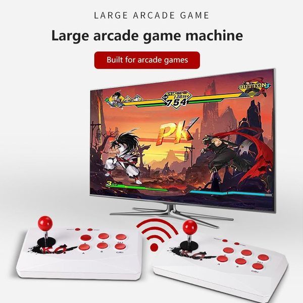 

12bit arcade 2.4g draadloze dubbele controller game player ingebouwde 2000 games handheld game players1